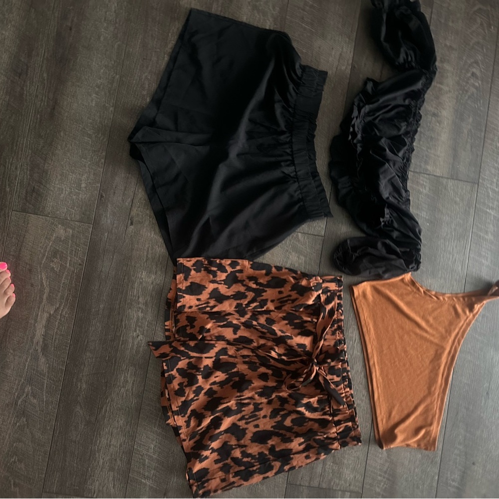 SHEIN 1X Black and Brown 2 piece set